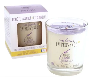 Levandulová svíčka s citronelou 80 g z Provence Les Bouquets du Ventoux