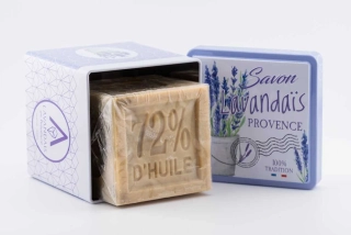 Přírodní olivové mýdlo na praní 300 g v kovové krabičce