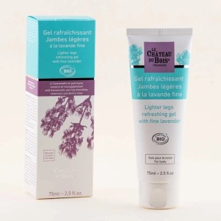 Bio osvěžující gel pro lehké nohy s jemnou levandulí - Bio Cosmos 75ml Le Château du Bois