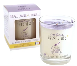 Levandulová svíčka s citronelou 180 g z Provence Les Bouquets du Ventoux